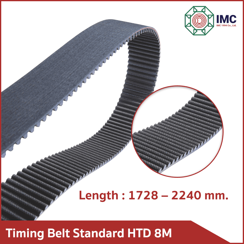 Timing Belt Standard HTD 8M (Length 1728 - 2240mm.) - imc-interparts